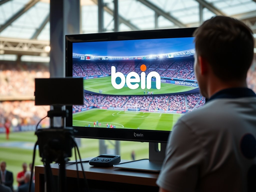 A person watching Bein Sports on their TV