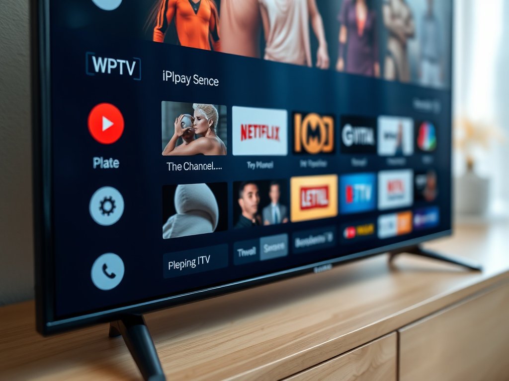 Android TV device with IPTV app installed