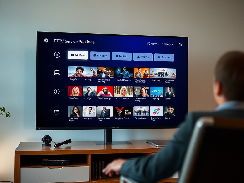 sports fan watching game on tv