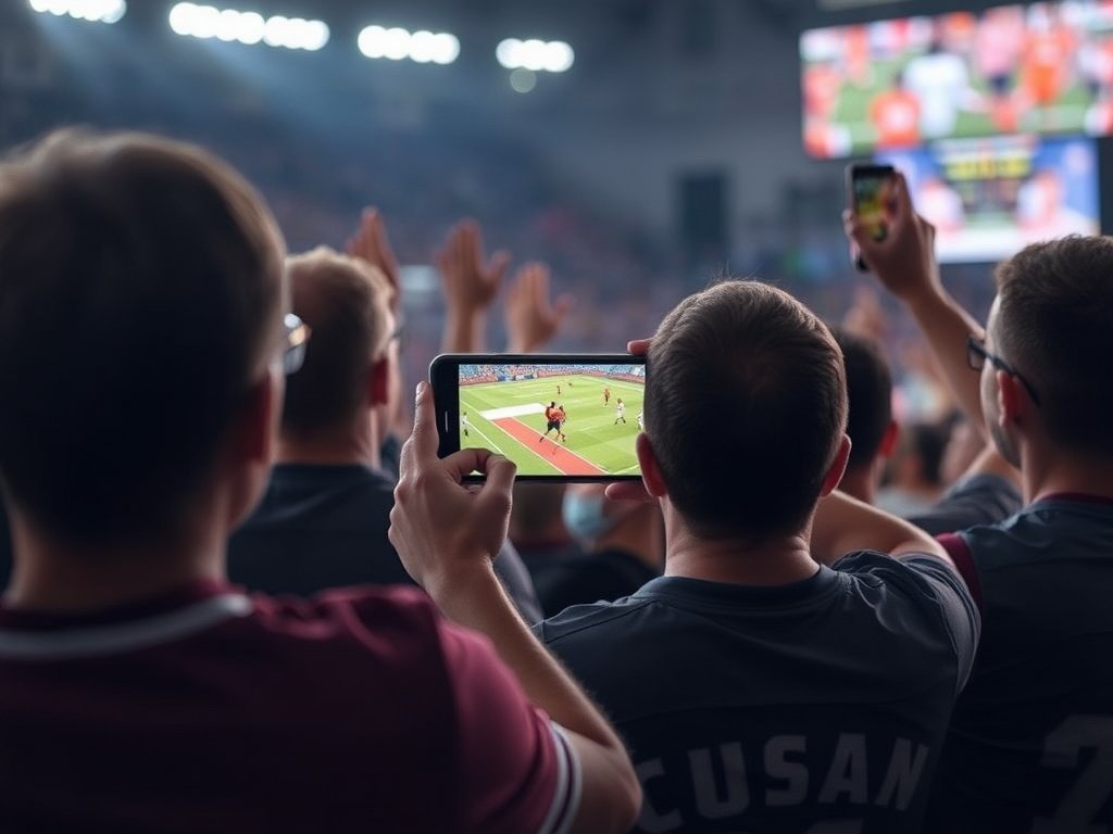 Sports fans watching IPTV USA sports channels